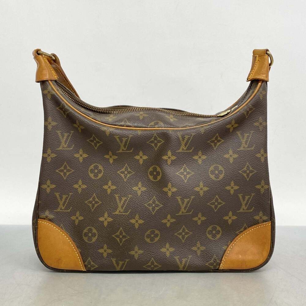 LOUIS VUITTON Authentic Brown Monogram Boulogne 30 Shoulder Bag - Picture 12 of 12
